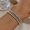 Stainless Steel Bead Stretch Bracelet 3mm or 4mm in Gold-Tone Silver-Tone or Mixed - Image 16