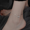 Stainless Steel Anklets Minimalist Beads Lip Chain High-quality Design Sense Anklet For Women Jewelry Gifts - Image 2