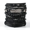 Bracelet Viking Bracelet For Men Hand Bracelets Woven Skull Hand Jewelry Adjustable Leather Set viking man bracelet - Image 18
