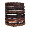 6Pcs/Lot Vintage Braided Wrap Leather Bracelets For Men Women Punk Handmade Wristbands Bangle Male Jewelry Accessories - Image 3
