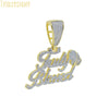 Iced Out Bling CZ Letter Badge Pendant Necklace Cubic Zirconia Gold Color Lettes Money Charm Men Hip Hop Jewelry - Image 11