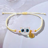 Handmade Lucky FU Blue Big Eye Black Cat Bracelets for Couples Women Men Cartoon Animal Braided Bracelets Set Jewelry Gifts - Image 7