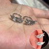 2pcs Y2K Angel's Wings Ear Bone Clip Ear Clip Female No-Piercing Hole Earrings Wings Cochlear Clip Ear Hanging Earring - Image 1