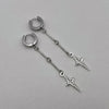 Gothic Jewelry Cross Star Drop Earrings Punk Charms Stitching Rivet Earrings for Women Korean Accessories - Image 5