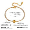 Stainless Steel Balloon Letter Pendant Bracelets with Zirconia Sparkling Women's Bracelets - Image 9