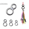 Stainless Steel Split Ring Fishing Double Oval Split Ring Accessories For Fishing Hook 8 Shape Snap Jigging Rings Swivel - Image 1
