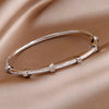 Crystal Star Stainless Steel Bangles for Women Jewelry Bracelets Party Accessories - Image 26