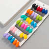 9Pair/Set Acrylic Small Chunky Waterdrop Earrings Dupes for Women Matte Colorful Dome Tear Drop Earring Hoops Jewelry - Image 4
