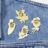 Creative Cartoon Plants Flowers Metal Enamel Badge Pin Garden Style Greenery Sunflower Clothing Bag Accessories Brooch Jewelry - Image 3