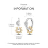 Silver Zirconium Star Moon Sun Asymmetrical Drop Earring For Women Anniversary Wedding Jewelry Gifts - Image 4