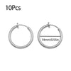 10Pcs Stainless Steel Without Ear Holes Clip Hoops Without Drilling Earring For Earring Lip Ring Fake Cartilage Earrings Jewelry - Image 16