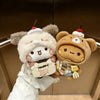 Bubu And Yier Panda Plush Doll Suit Soft Anime Toy Kawaii Cartoon Fluffy Bear Bag Car Key Pendant Decoration Couple Gift - Image 9