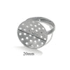 10pcs/lot Stainless Steel Ring Base Adjustable Tray Cabochon Settings Blank Bezel Rings Embryos for Jewelry Materials Making - Image 12