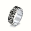 Titanium Steel Ring With Pattern Of Celtic Triangle Knot, Men's Rotatable Ring Jewelry For Releasing Pressure - Image 7