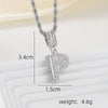 A-Z Silver Color Zircon Letter Initial Necklace Crystal Letter Necklace for Party Birthday Jewelry Gift - Image 20