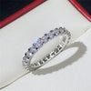 Thin Band Ring with Cubic Zirconia Details in US Sizes 5 to 12 - Image 2