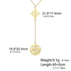 Double Amulet Protection Necklace Witch Knot Pentagram Tetragrammaton Stainless Steel Protection Jewerly - Image 23
