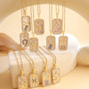 Stainless Steel Star Zodiac Sign 12 Constellation Choker Necklaces Crystal Enamel Pendant Aries Libra Leo Birthday Gift - Image 1