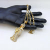 Santa Muerte Necklace Figaro Chain Santisma Muerte Pendant Men's/Women's Necklace - Image 6