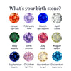 Birthstone Pierced Earrings Zirconia Earrings Stainless Steel Jewelry Birthday Gift - Image 5