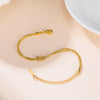 Love Knot Double Snake Chain Bracelet in Stainless Steel - Image 21