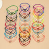 Simple Unisex Bracelet 3 Metal Round Circle Accessory Adjustable Men's Rope Bracelet for Women Jewelry Gifts - Image 6