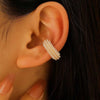 Colorful Crystal Zircon Pearl Ear Clip Earrings for Women Metal C-Shaped No Pierced Cartilage Ear Cuff Jewelry - Image 12