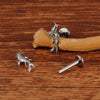 Titanium Koi Fish Cartilage Earring Tiny Tragus Stud Helix Conch Flatback Piercing 16G Animal Body Jewelry - Image 4