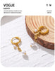 Yachan Stainless Steel Hoop Earrings for Women Baroque Pearl Charms Drop Earring Jewelry - Image 11