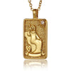 22 Style Classic Tarot Card Pendant Necklace Double Sided Zircon Tarot Necklace Major Arcana Empress Sun Star Sign Women Jewelry - Image 12