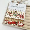 20PCS Women's Christmas Earring Set Holiday Earring Bell Bow Earring Snow Party Earring Christmas Gift - Image 2