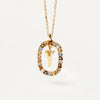 Silver Gold Letters A Z Initial Necklace Zirconia Letter Pendant Long Chain Say My Name Jewelry - Image 31