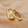 Geometric Square and Circle Hoop Earrings in Gold-Tone and Silver-Tone with 14 to 23 mm Sizes - Image 8