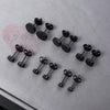 3MM-10MM Punk Small Black Round Stainless Steel Men's Stud Earrings For Women Minimalist Piercings Ear Jewellery Y2k Accessories - Image 6
