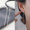 Simple Style Box Chain Tassel Drop Earrings For Women Long Dangle Earring Piercing Line Accessories Thin Mini Ear Jewelry - Image 1