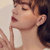 1-12 Pair Stainless Steel Magnetic Non Piercing Inlaid Cubic Zirconia Stud Earrings Clip on Hoop Earrings Set for Men Women - Image 2