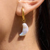 Daily Freshwater Pearl Star and Moon Pendant AB Earrings Gold-plated Stainless Steel All-match Women's Jewelry - Image 3