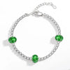 Light Silver Bright Oval Fire Zircon Women's Bracelet - Image 5