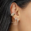 Gold Plated Huggie Earrings with CZ Zircon Thin Ear Hoops Cartilage Earring for Women Round Minimal Earring Piercing Jewelry - Image 2