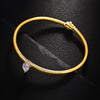 Women's Open Cuff Bangle Marquise CZ Stackable Bracelet Minimalist Adjustable Jewelry Wedding Gift for Women - Image 5