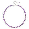 8mm Cubic Zirconia Necklace For Women Round Shape Crsytal Claw Setting Colorful Zircon Chokers Beads Neck Jewelry - Image 16