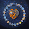2/4pcs Flame Stone Bracelet with Raw Stone Accessories, UV Luminescent Rock, Handmade Elastic Bracelet - Image 2