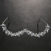 Rhinestone Geometric Eyeglass Frame No lens Face Jewelry for Women Luxury Bridal Crystal Eyewear Frame Party Accessories