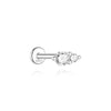 1PC Sparkling Piercing Stud Earrings Silver Shining Circle Earring For Women Ear Bone Earring Jewel - Image 13