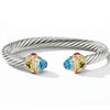 Stainless Steel Zircon Open Bracelet Titanium Steel Gold Plated Bracelet Women's Jewelry Gift - Image 5