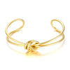 Round Circular Open Knot Cuff Bangle Bracelets For Women Elegant GoldColor Jewelry Noeud Armband Pulseiras - Image 11