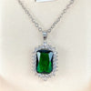 Geometric Cubic Zirconia Pendant Necklace for Women Temperament Female Wedding Neck Accessory Party Jewelry - Image 7
