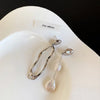 Sliver Color Asymmetrical Water Drop Earrings for Woman Retro Punk Hip Hop Metal Geometric Irregular Earrings Jewelry - Image 7