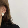 Colorful Zircon Water Droplet Earrings For Women White Oil Dripping Irregular Earrings Jewelry Gift - Image 2
