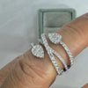 Silve Waterdrop Cross Zircon Paved Dainty Rings For Women Elegant Daily Party Engagement Jewelry - Image 4